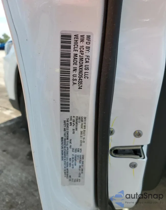 1C4PJMDNXND543574: 66383023