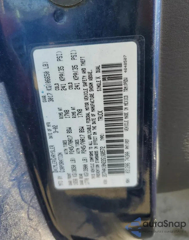 3D7HA18N22G168572: 67463553