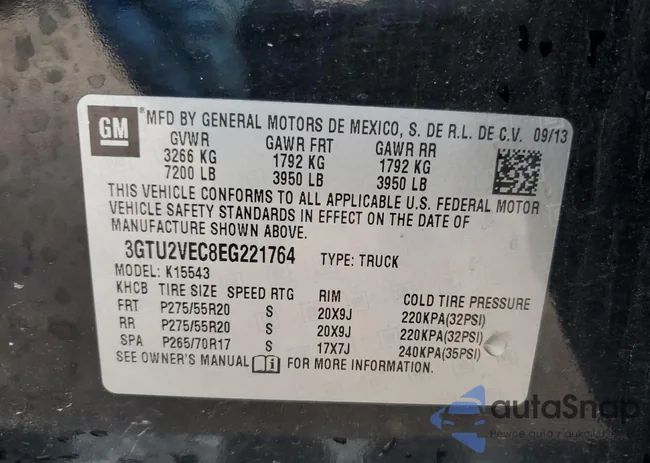 3GTU2VEC8EG221764: 67808853