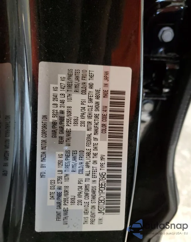 JM3TCBCY1P0657845: 69344973