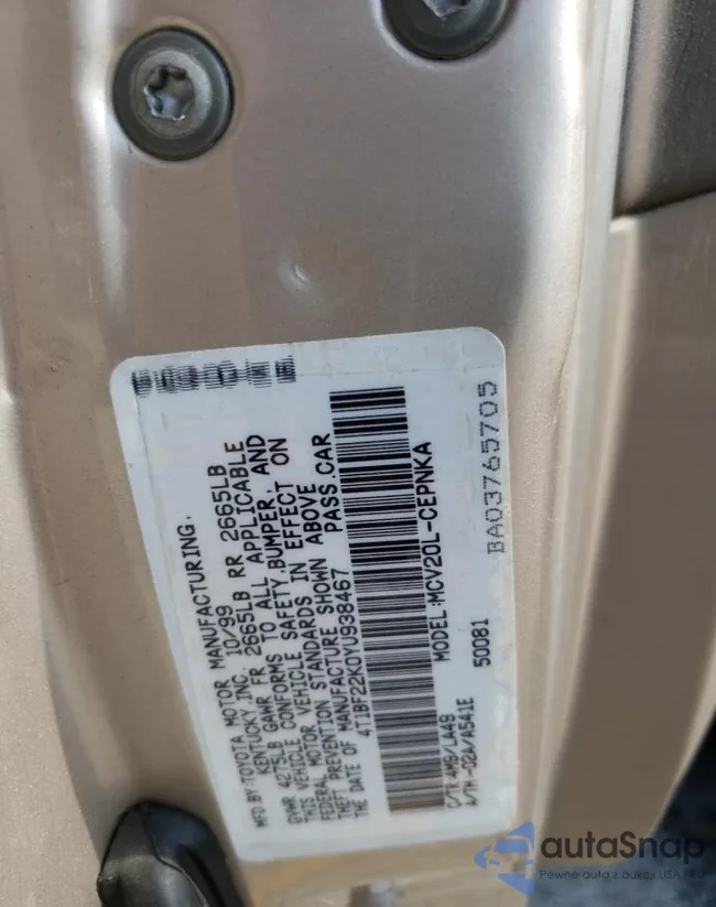 4T1BF22K0YU938467: 69281553