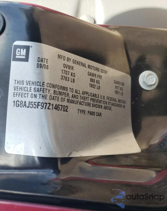 1G8AJ55F97Z146702: 69287363
