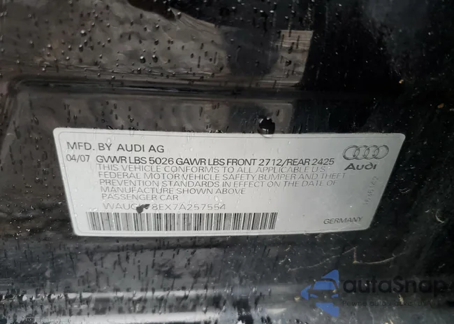 WAUGL78EX7A257554: 68631663