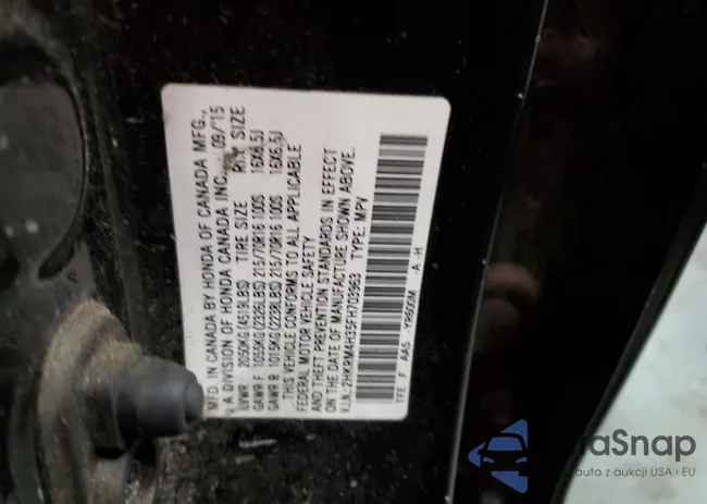 2HKRM4H35FH703963: 72091903