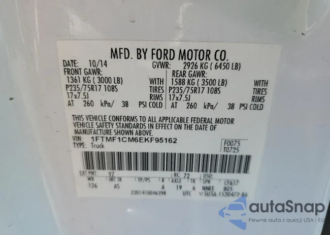 1FTMF1CM6EKF95162: 70035573