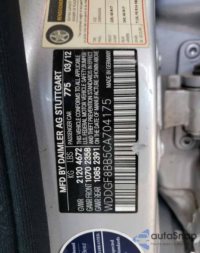 WDDGF8BB5CA704175: 70973283