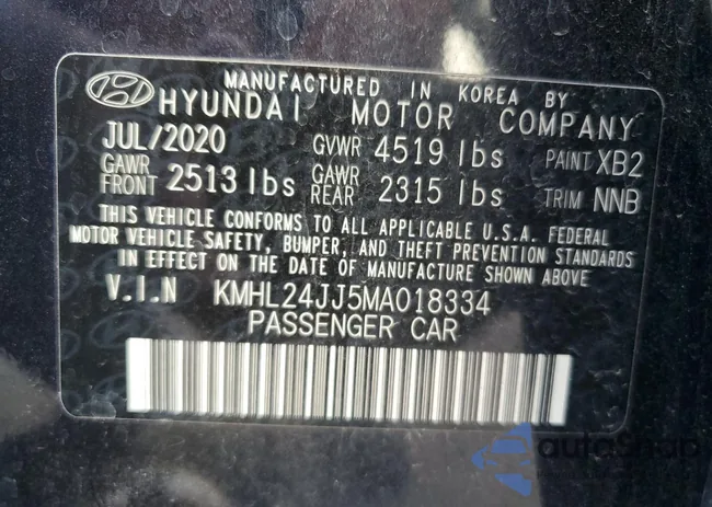 KMHL24JJ5MA018334: 73005353