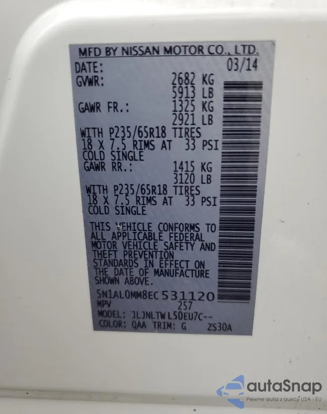 5N1AL0MM8EC531120: 72729283