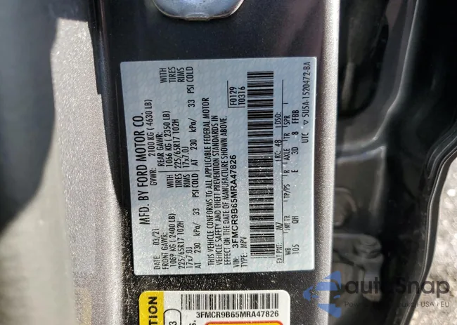 3FMCR9B65MRA47826: 71122403