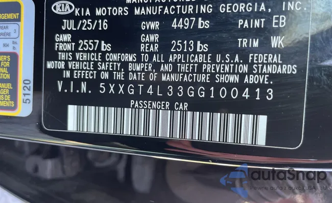 5XXGT4L33GG100413: 72947853