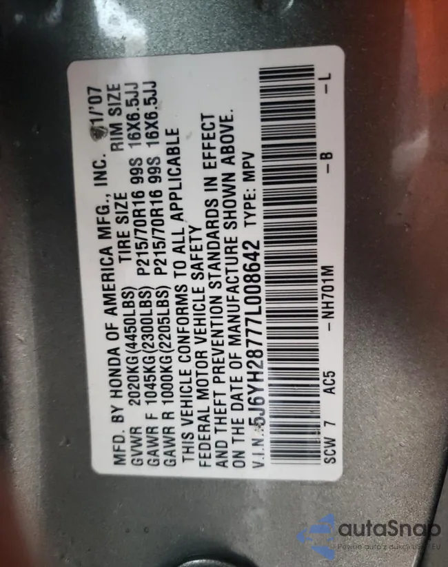 5J6YH28777L008642: 72205253