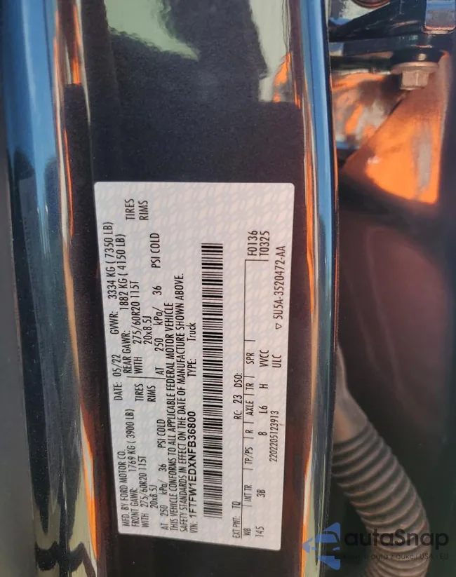 1FTFW1EDXNFB36800: 73563673