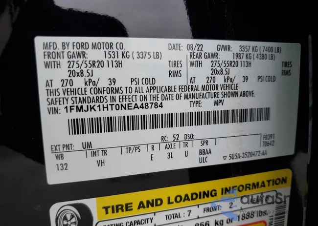 1FMJK1HT0NEA48784: 71671953