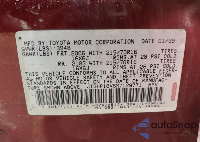 JT3HP10V6X7129771: 72172273