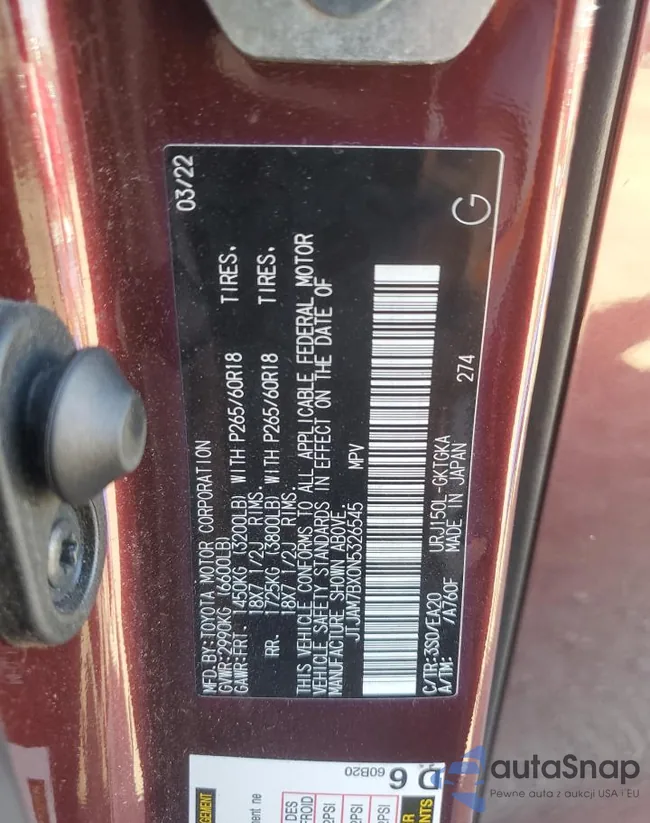 JTJAM7BX0N5326545: 71629813