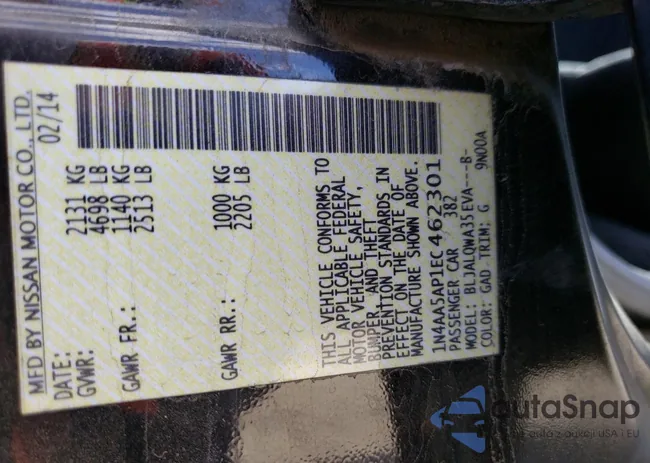 1N4AA5AP1EC462301: 71464273