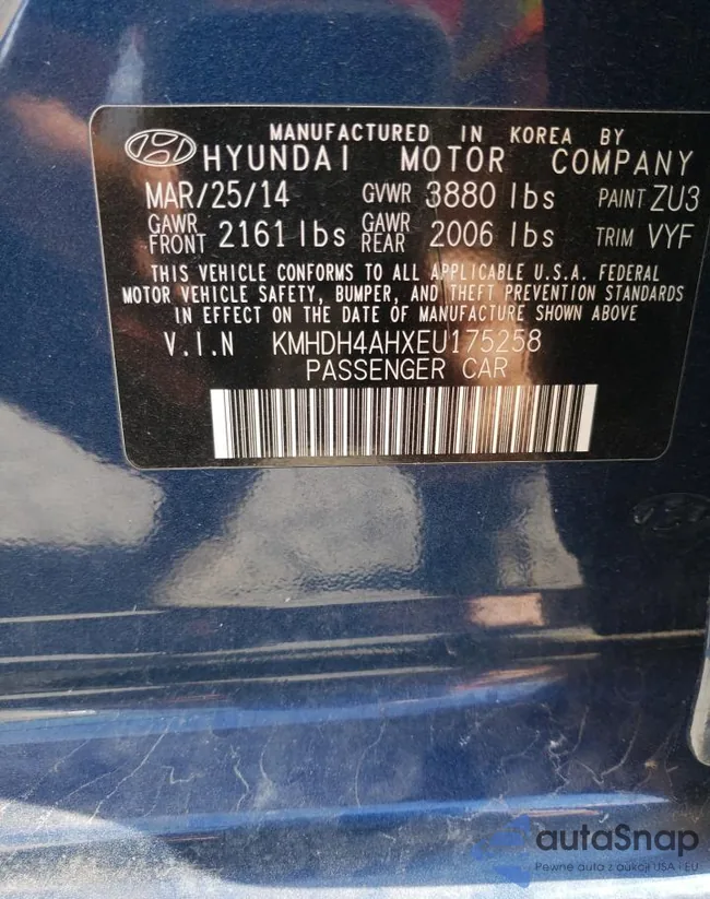 KMHDH4AHXEU175258: 73383863