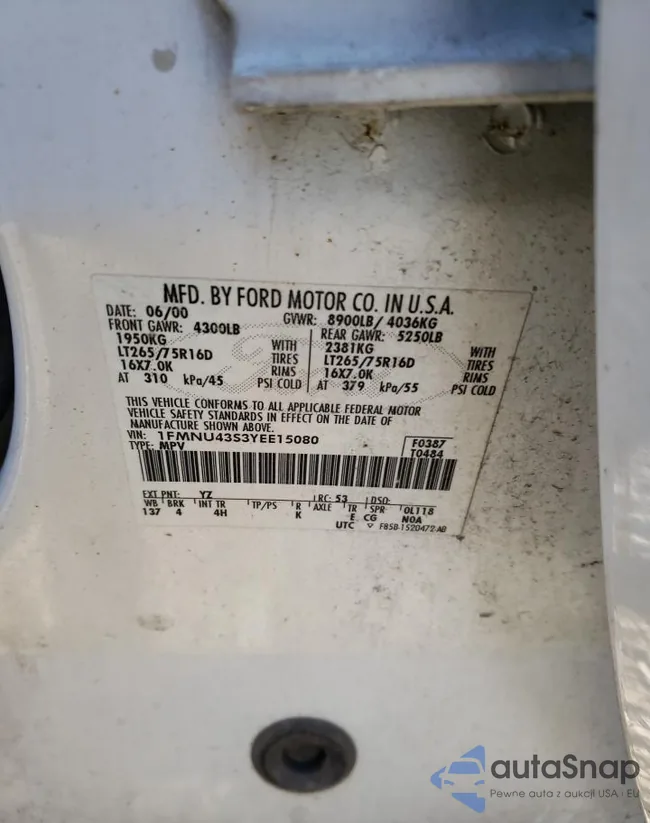 1FMNU43S3YEE15080: 71530973