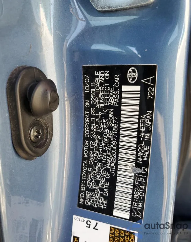 JTDKB20U087718877: 73318703