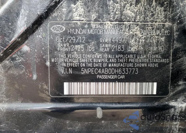 5NPEC4AB0DH633773: 73631113