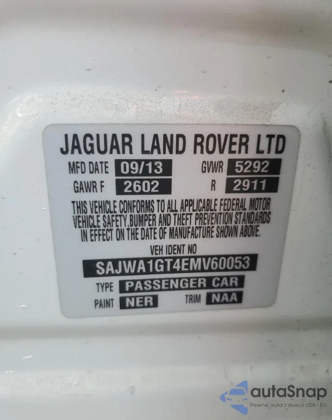 SAJWA1GT4EMV60053: 70507363