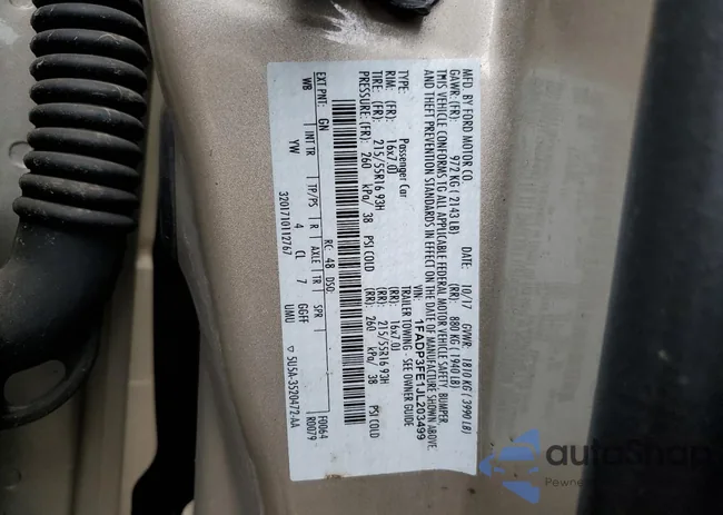 1FADP3FE1JL203499: 71450143