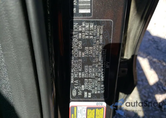 KNDCE3LC3J5132812: 74005203