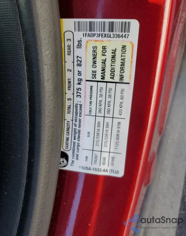 1FADP3FEXGL336447: 72850143