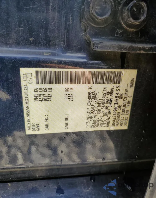 1N4AL2AP9BC168455: 70545333