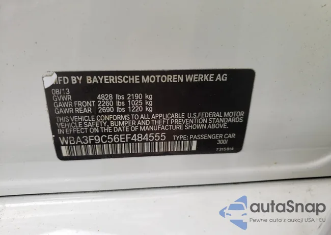 WBA3F9C56EF484555: 72371593