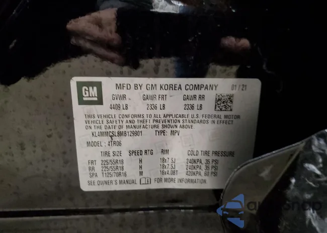 KL4MMCSL8MB129901: 73284773