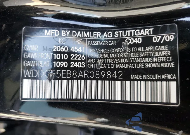 WDDGF5EB8AR089842: 73843313