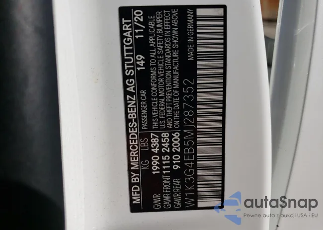 W1K3G4EB5MJ287352: 73017443