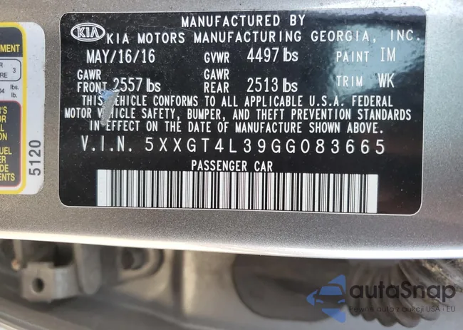 5XXGT4L39GG083665: 71713543