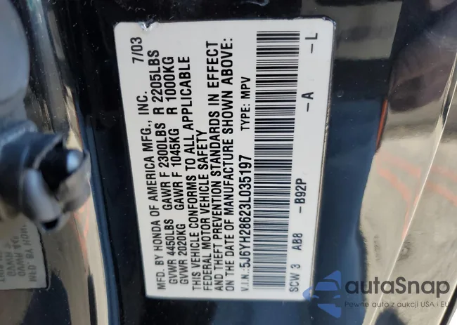 5J6YH28623L035197: 72946793