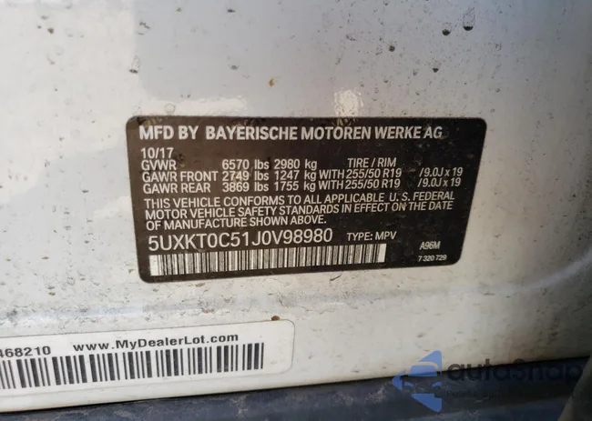 5UXKT0C51J0V98980: 69962553