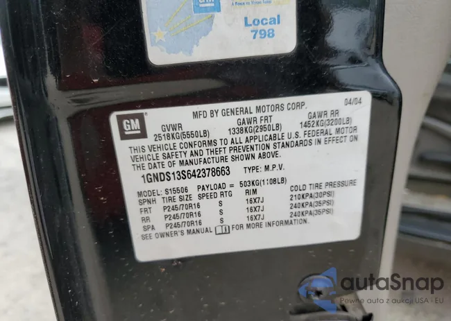 1GNDS13S642378663: 71902423