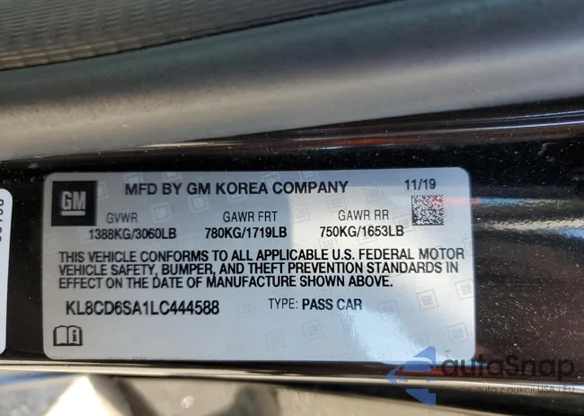 KL8CD6SA1LC444588: 71705723