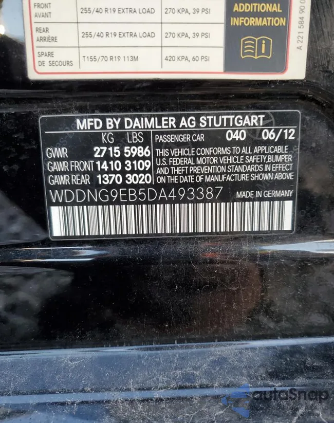 WDDNG9EB5DA493387: 70766683