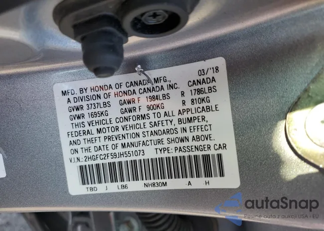 2HGFC2F59JH551073: 69846383