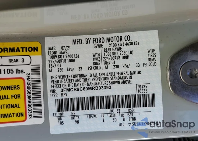 3FMCR9C69MRB03393: 70727873