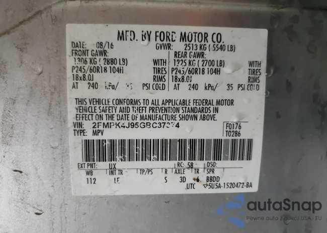 2FMPK4J95GBC37374: 70688183