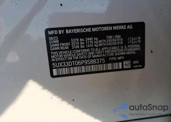 5UX33DT06P9S88375: 72337943