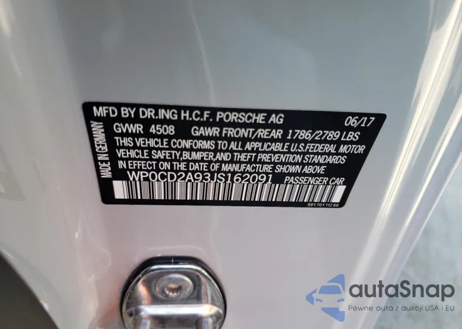 WP0CD2A93JS162091: 72822983