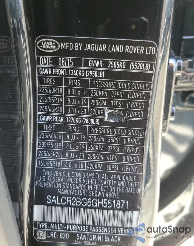 SALCR2BG6GH551871: 73358553