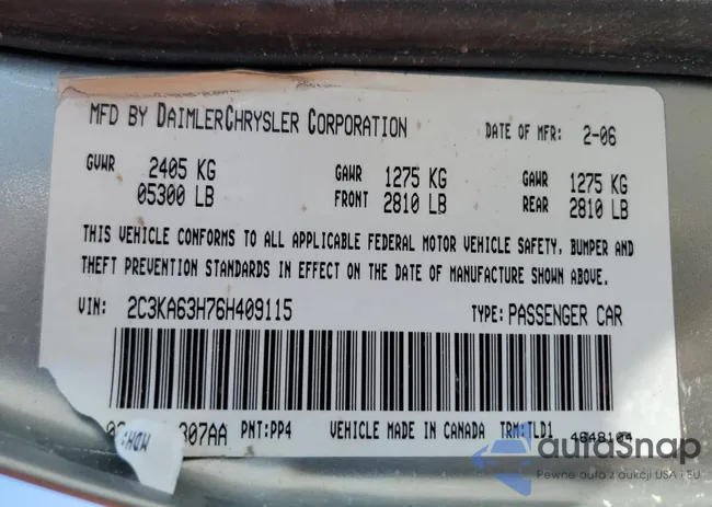 2C3KA63H76H409115: 70303053