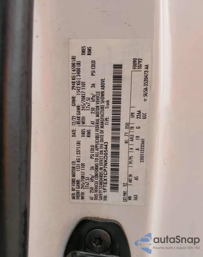 1FTEX1CP7NKD05443: 72482813