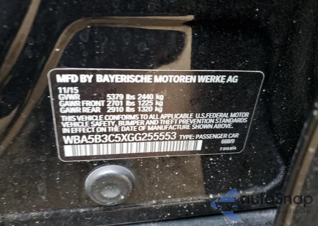 WBA5B3C5XGG255553: 69921283