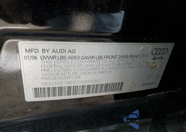 WAUAF78E07A044562: 76182063