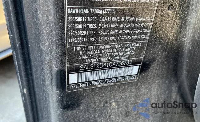 SALSF2D41CA726733: 78226833